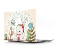 Bestcatgfit [Animal Series Old Air 13 Hard Shell Fundas with Keyboard Cover para Macbook Air 13 Inch (Models: A1369,A1466) Old Version - Rabbit