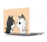 Bestcatgfit [Animal Series Old Air 13 Hard Shell Fundas with Keyboard Cover para Macbook Air 13 Inch (Models: A1369,A1466) Old Version - Angel & Devil