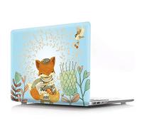 Bestcatgfit [Animal Series Old Air 13 Hard Shell Fundas with Keyboard Cover para Macbook Air 13 Inch (Models: A1369,A1466) Old Version - Fox