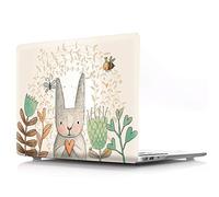 Bestcatgfit [Animal Series Old Air 13 Hard Shell Fundas with Keyboard Cover para Macbook Air 13 Inch (Models: A1369,A1466) Old Version - Love Rabbit
