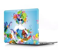 BestCatgift Air 13 Hard Shell Funda with Keyboard Cover para Macbook Air 13 Inch (Models: A1369,A1466) Old Version,Flowers Girl-D