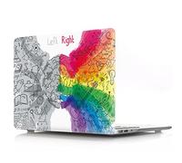BestCatgift Air 13 Hard Shell Funda with Keyboard Cover para Macbook Air 13 Inch (Models: A1369,A1466) Old Version,Rainbow Brain