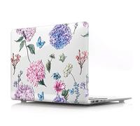 BestCatgift Newest Pro 15 Inch Funda, Pro 15 Clear Transparent Funda with Flower para Newest Macbook Pro 15 Inch with/Without Touch Bar (Model: A1990) - E