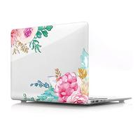 BestCatgift Newest Pro 15 Inch Funda, Pro 15 Clear Transparent Funda with Flower para Newest Macbook Pro 15 Inch with/Without Touch Bar (Model: A1990) - O