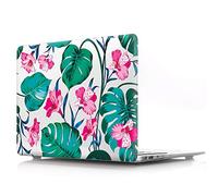 BestCatgift Newest Pro 15 Inch Funda, Pro 15 Clear Transparent Funda with Flower para Newest Macbook Pro 15 Inch with/Without Touch Bar (Model: A1990) - C