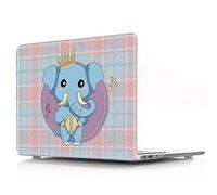 BestCatgift Pro 13 Hard Shell Funda with Keyboard Cover para Newest Macbook Pro 13 Inch with/Without Touch Bar (Model:A1989,A1706,A1708),Crown Elephant