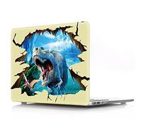 BestCatgift Pro 13 Hard Shell Funda with Keyboard Cover para Newest Macbook Pro 13 Inch with/Without Touch Bar (Model:A1989,A1706,A1708),3D Tyrannosaurus