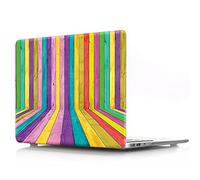 BestCatgift Pro 15 Hard Shell Funda with Keyboard Cover para Newest Macbook Pro 15 Inch with/Without Touch Bar (Model: A1990/A1707),Wood Grain - A