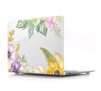 BestCatgift Pro 15 Inch Funda, Pro 15 Clear Transparent Funda with Flower para Old MacBook Pro 15 Inch with CD-ROM (Model: A1286) - N