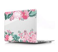 BestCatgift Pro Retina 15 Inch Funda, Pro 15 Retina Clear Transparent Funda with Flower para MacBook Pro 15 Inch with Retina Display No CD-ROM (Model: A1398) - B
