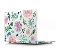 BestCatgift Pro Retina 15 Inch Funda, Pro 15 Retina Clear Transparent Funda with Flower para MacBook Pro 15 Inch with Retina Display No CD-ROM (Model: A1398) - F