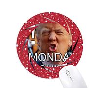 Bestchong América Presidente ridículo Trump Imagen Wheel Mouse Pad de Goma roja Redonda