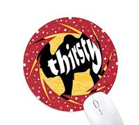 Bestchong Animal Negro Camel Silueta Natural Wheel Mouse Pad de Goma roja Redonda