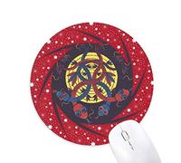 Bestchong Animal Serpiente Criatura combinación patrón Wheel Mouse Pad de Goma roja Redonda