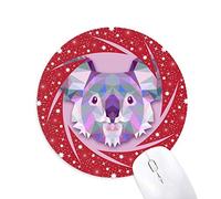 Bestchong Australia Koala Imagen Cartoon Illustration Wheel Mouse Pad de Goma roja Redonda