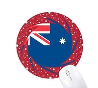 Bestchong Australia National Flag Oceania país símbolo Mark Patron Wheel Mouse Pad de Goma roja Redonda