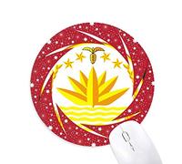 Bestchong Bangladesh National Emblem país Wheel Mouse Pad de Goma roja Redonda
