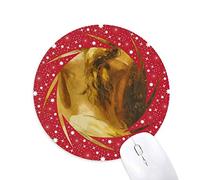 Bestchong Blonde Back Babe Girl Pretty GAL Wheel Mouse Pad de Goma roja Redonda