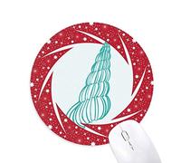 Bestchong Blue Marine Life Caracol ilustración Wheel Mouse Pad de Goma roja Redonda