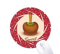 Bestchong Brown Verde Chocolate Ice Cream Wheel Mouse Pad de Goma roja Redonda