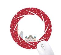 Bestchong Canadá histórica Ciudad Acuarela Cartoon Wheel Mouse Pad de Goma roja Redonda
