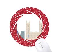 Bestchong Canadá Landmark y City Church Wheel Mouse Pad de Goma roja Redonda