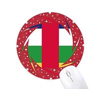 Bestchong Central African Republic National Flag Africa Country Wheel Mouse Pad de Goma roja Redonda