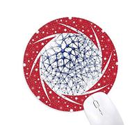 Bestchong Estructura atómica ilustracion fisica Wheel Mouse Pad de Goma roja Redonda