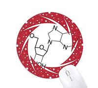 Bestchong Estructura Molecular química ilustración Wheel Mouse Pad de Goma roja Redonda