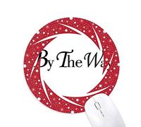 Bestchong por el Camino inglés Cita Wheel Mouse Pad de Goma roja Redonda