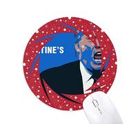 Bestchong Presidente Americano Gracioso Trump Imagen Wheel Mouse Pad de Goma roja Redonda