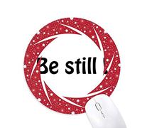 Bestchong Ser Texto Christian Quotes Wheel Mouse Pad de Goma roja Redonda