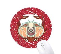 Bestchong Símbolo del Zodiaco cáncer constelación Wheel Mouse Pad de Goma roja Redonda