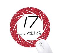 Bestchong Virgo Constellation Signo Zodiaco Wheel Mouse Pad de Goma roja Redonda