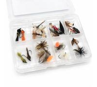 BestCity Tackle - Juego de moscas para pesca de trucha con caja organizadora
