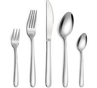 Bestdin cubiertos acero inoxidable, 60 piezas para 12 personas, set cuchillo, tenedor, cuchara, pulido espejo, apto lavavajillas