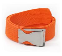 BestDivers - Cinturón Naranja con Hebilla de Acero Inoxidable, diseño de Ballena, para Hombre