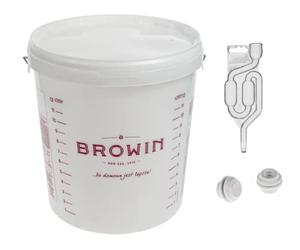 Beste Angebote Recipiente de fermentación de 15 L + tapa + tubo de fermentación, cubo de vino, cerveza, barril de fermentación