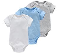 Bestele Bebé Bodies, Short-Sleeve Bodysuit para Niños Niñas,Bebé Corta Body Mameluco Manga Corta Ropa de Verano Primavera Otoño Algodón Pelele