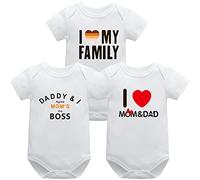 Bestele Bebé Bodies, Short-Sleeve Bodysuit para Niños Niñas,Bebé Corta Body Mameluco Manga Corta Ropa de Verano Primavera Otoño Algodón Pelele (3* Set 9 W, 9-12 Meses)