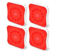 Bestendony Luces nocturnas de luz roja con sensor de movimiento, luces rojas recargables, luz roja magnética de 670 nm, luz roja para terapia del sueño, baño, dormitorio, escalera, pasillo, viajes