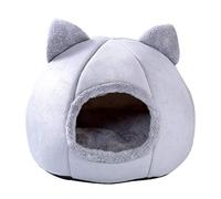 Bestevery Cueva de Gato, Cachorro Cama para Mascotas Nido Acogedor Calentito, Cat House Cama de Gatos Casa de Gatos Muebles para Gatos Idea Cute Cat Cave Bed, Christmas Warm Cat Bed para el Invierno