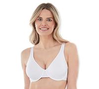 Bestform 5000100 Everyday Unlined Cotton Stretch T-Shirt Bra with Underwire Support Sujetador, Blanco, 90B para Mujer