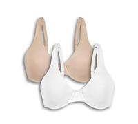 Bestform Sujetador para Mujer, Blanco/Arena, 100C