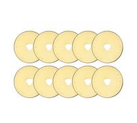 Bestgle 10 Pcs Cuchillas de Corte Rotatorias de 45 mm, Cuchillas de Corte Giratorias de Titanio de 45 mm Cuchillas de Repuesto de Titanio para Cortador Rotativo Compatible con Olfa, Turecut