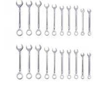 Bestgle 20 Pcd Llaves de Carraca, Juego de 20 Llaves Combinadas Métricas 4-11mm+Pulgada 5/32 Juego de Llaves Combinadas Engranaje de Trinquete de 72 Dientes