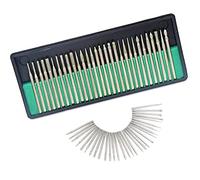 Bestgle 30 Piezas Fresas Diamante, Juego de Brocas de Diamante con 3 mm Vástago, Brocas de Pulido de Esmeril Profesional para Vidrio Piedra Metal Rectificado Rotary Tool Accesorios