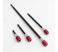 Bestgle 4 Pcs 1/4" Portapuntas Magnético, Portapuntas Hexagonal de Taladro Eléctrico Adaptador Soportes Magnéticos para Puntas para Brocas y Puntas Eléctricas, 50/100/150/300mm