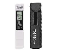 Bestgle Probador de la Validad del Agua, Medidor Digital TDS EC con Rango 0-9990, Multifuncional 3 en 1 Instrumento, Probador de Agua TDS/EC para Agua Potable para Piscinas, Acuarios