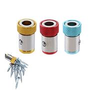 Bestgle3 Pcs Anillo de Multifuncional Destornillador Magnetizado, Desmontables, Duraderas, para Puntas de Destornillador Herramientas Manuales Multifunción